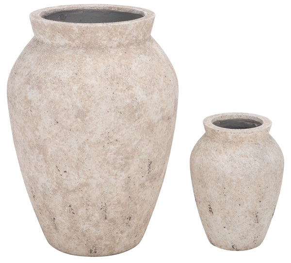Bolton Large Planter Pot In Weather-Resistant Ficonstone Finish — Durable, Elegant Outdoor Accent