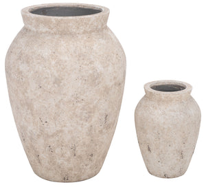 Bolton Planter Pot Durable Ficonstone Tapered Design For Patios And Entryways With Timeless Finish