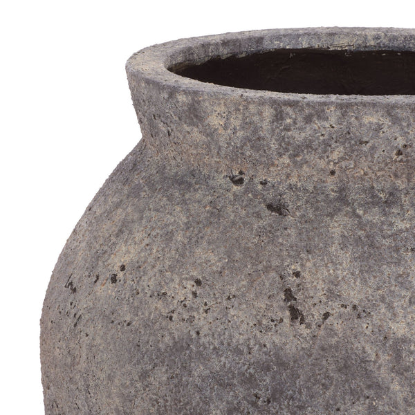 Bolton Large Planter Pot In Weather-Resistant Ficonstone Finish — Durable, Elegant Outdoor Accent