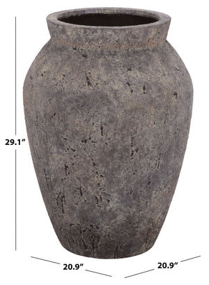 Bolton Large Planter Pot In Weather-Resistant Ficonstone Finish — Durable, Elegant Outdoor Accent
