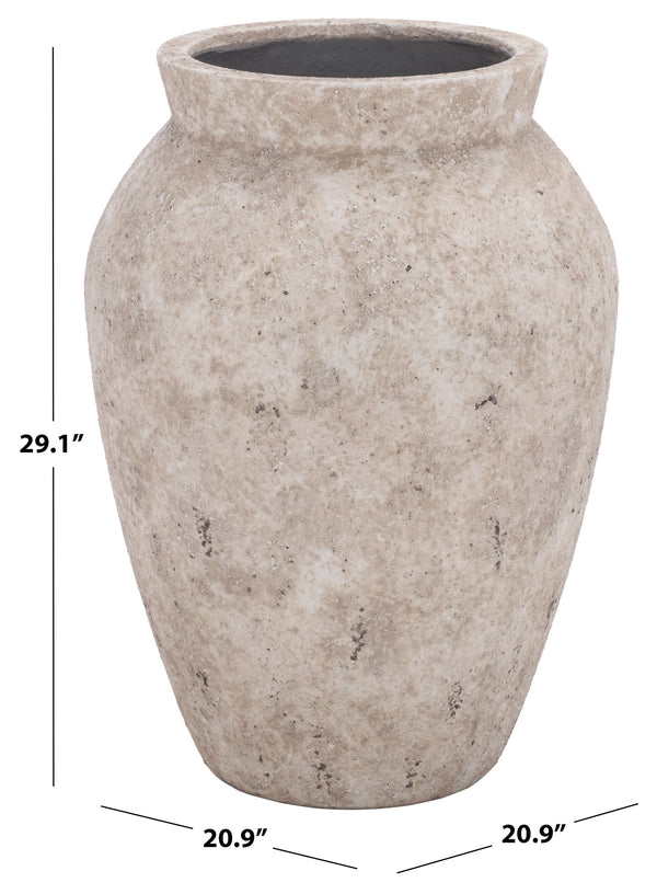 Bolton Large Planter Pot In Weather-Resistant Ficonstone Finish — Durable, Elegant Outdoor Accent