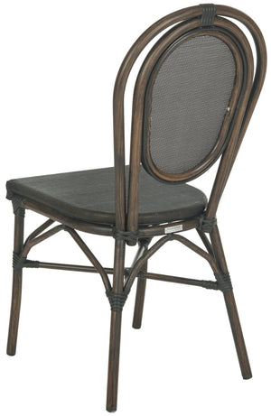 Safavieh ESBEN Side Chairs - Elegant Bistro Style for Indoor/Outdoor Use, Lightweight & Weather-Resistant Pair PAT4002A-SET2