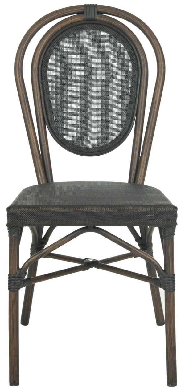 Safavieh ESBEN Side Chairs - Elegant Bistro Style for Indoor/Outdoor Use, Lightweight & Weather-Resistant Pair PAT4002A-SET2