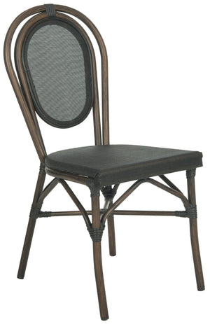 Safavieh ESBEN Side Chairs - Elegant Bistro Style for Indoor/Outdoor Use, Lightweight & Weather-Resistant Pair PAT4002A-SET2