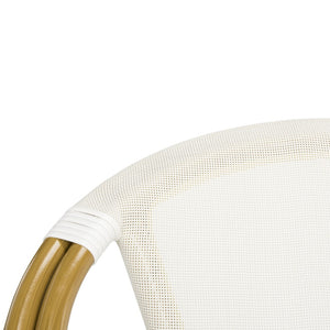 Safavieh KARINE Arm Chairs Set of 2 - Beige Peacock-Inspired Outdoor Seating for Patios, Decks & Pools PAT4003B-SET2