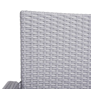 Safavieh KELDA Stylish Stackable Arm Chairs for Outdoor Living - Weather-Resistant, Comfortable Seating Set Grey PAT4004C-SET2