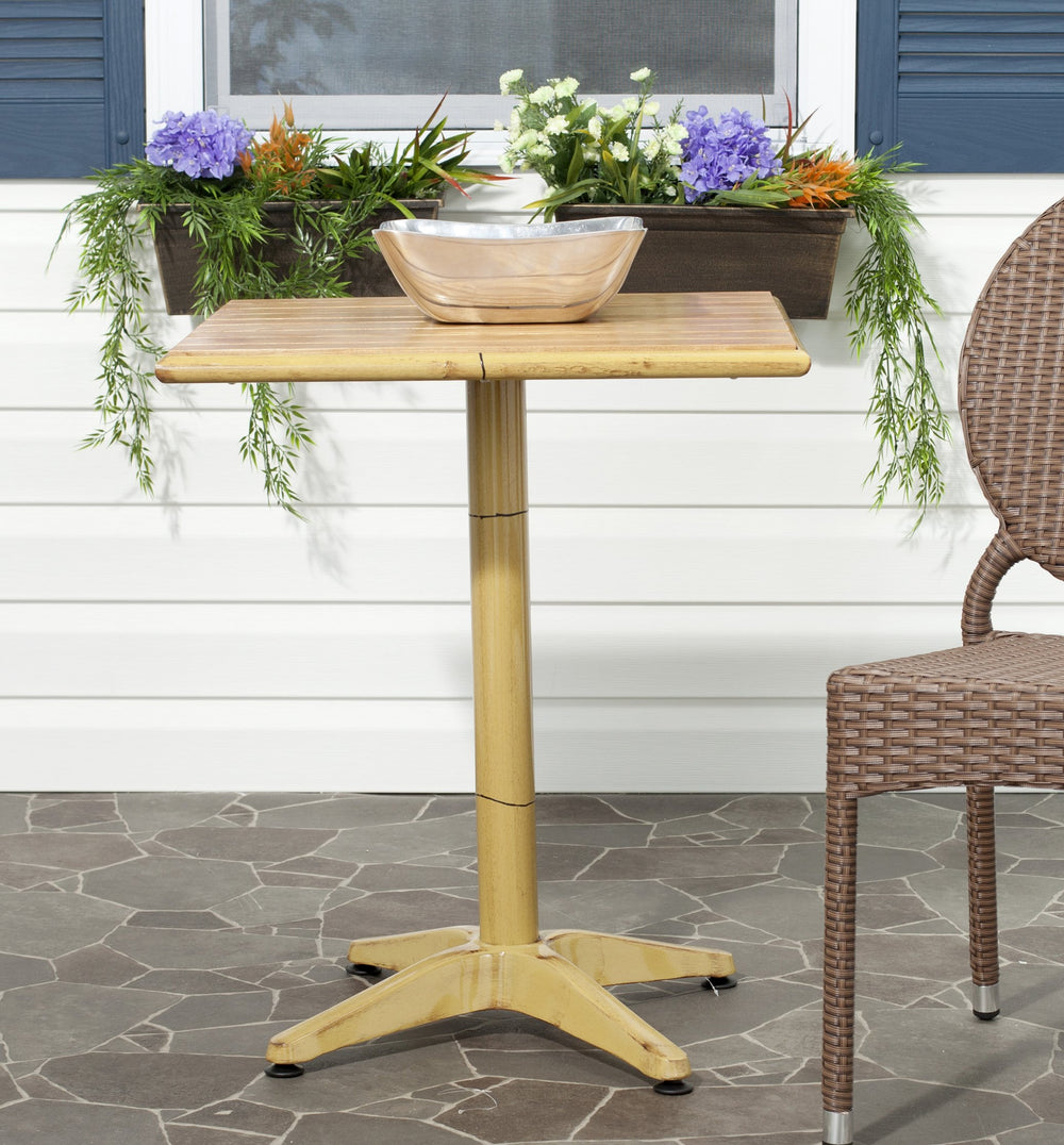 Safavieh Svana Accent Table - Stylish Bamboo Look For Outdoor Spaces, Perfect For Modern Decor And Relaxation Bamboo 75% Metal 25% Plastic Pat4005a