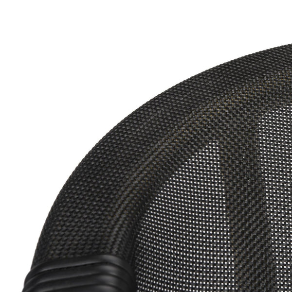 Safavieh BURKE Outdoor Arm Chair in Black - Elegant French Design, Weather-Resistant & Perfect for Patios PAT4015A-SET2