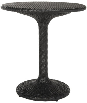Safavieh BILSON Contemporary Black Bistro Table – Elegant Rattan Design for Patios, Balconies & Cafés PAT4017A