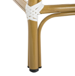 Safavieh GRESLEY Counter Stool - Elegant French Bistro Style for Indoor & Outdoor Dining Spaces, Durable Design White PAT4019C