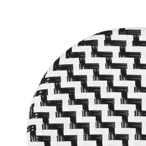 Safavieh SHEA Glamorous Black and White Counter Stool - Stylish Indoor/Outdoor Seating with Durability PAT4020A