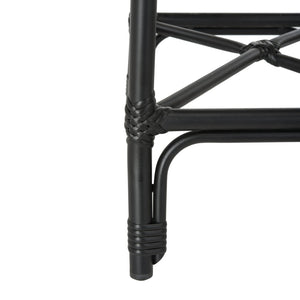 Safavieh SHEA Glamorous Black and White Counter Stool - Stylish Indoor/Outdoor Seating with Durability PAT4020A