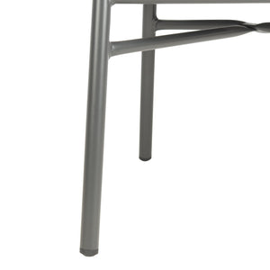 Safavieh STEFANO Contemporary Rope Chair - Grey with Cushions, Perfect for Stylish Outdoor Gatherings! PAT4026A-SET2