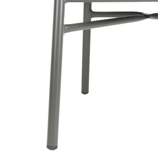 Safavieh STEFANO Contemporary Rope Chair - Grey with Cushions, Perfect for Stylish Outdoor Gatherings! PAT4026A-SET2