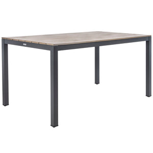 Safavieh BELDAN Outdoor Dining Table - Distressed Taupe with Grey Frame, Perfect for Casual Gatherings & Patios PAT4034A