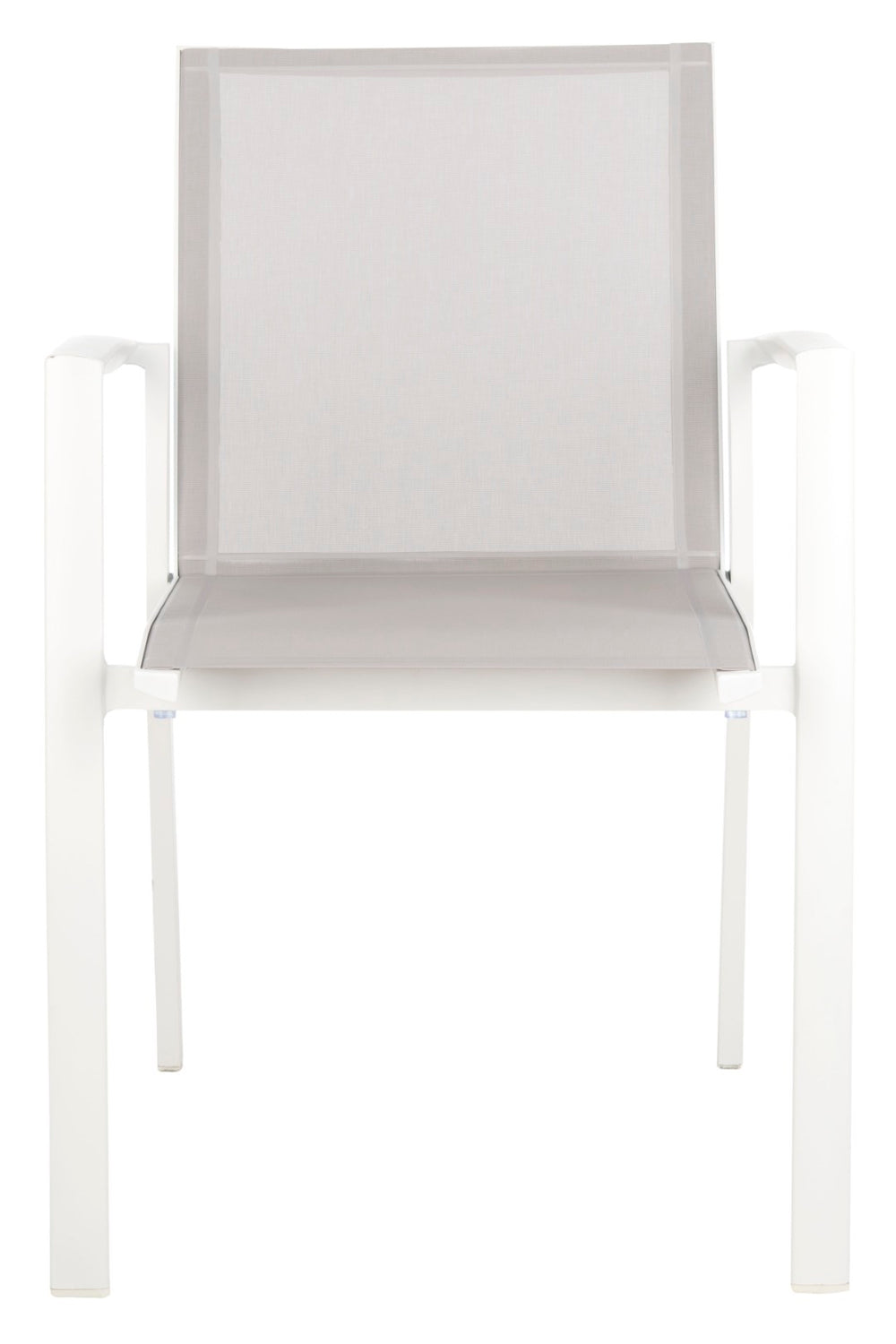 Safavieh NEGAN Stackable Patio Chair in Grey - Durable, Weather-Resistant, Modern Design for Outdoor Spaces PAT4035A-SET2