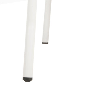 Safavieh ZOYA Navy and White Outdoor Chair - Lightweight Bistro Style, Weather-Resistant, Easy Maintenance PAT4037A-SET2