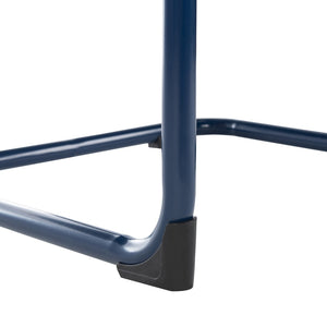 Safavieh HUTTON Chair in Navy - Modern Outdoor Easy Chair with Vintage Charm for Stylish Patios & Decks PAT4040A-SET2