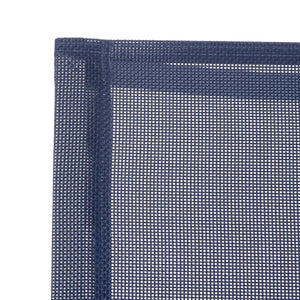 Safavieh NEVAL Chair - Modern White Base with Navy Textilene Seat for Stylish Outdoor Living Spaces PAT4041A-SET2
