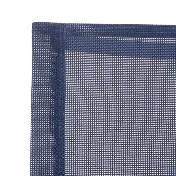 Safavieh NEVAL Chair - Modern White Base with Navy Textilene Seat for Stylish Outdoor Living Spaces PAT4041A-SET2