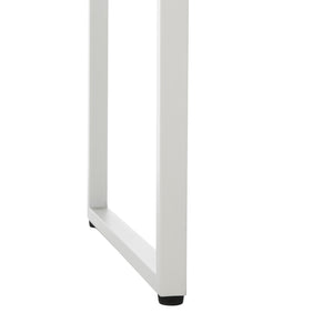 Safavieh NEVAL Chair - Modern White Base with Navy Textilene Seat for Stylish Outdoor Living Spaces PAT4041A-SET2
