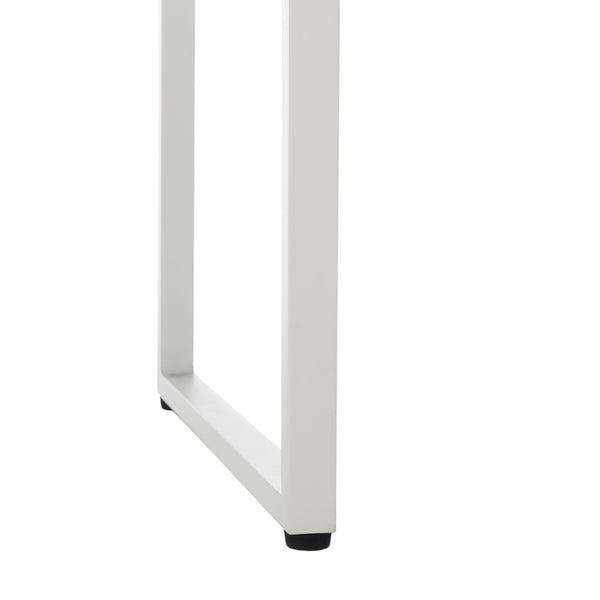 Safavieh NEVAL Chair - Modern White Base with Navy Textilene Seat for Stylish Outdoor Living Spaces PAT4041A-SET2