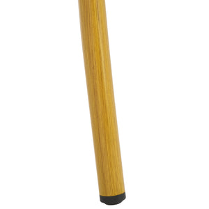 Safavieh Lydia Bistro Chair Set Of 2 - Elegant White & Bamboo Finish For Stylish Outdoor Dining Comfort White 75% Aluminum 25% Plastic Wicker Pat4044a-set2