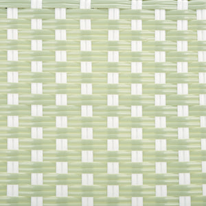 Safavieh Oliver Bistro Chair Set Of 2 - Stylish Green & White Outdoor Seating For Garden & Patio Use Green ,White 75% Aluminum 25% Plastic Wicker Pat4045a-set2