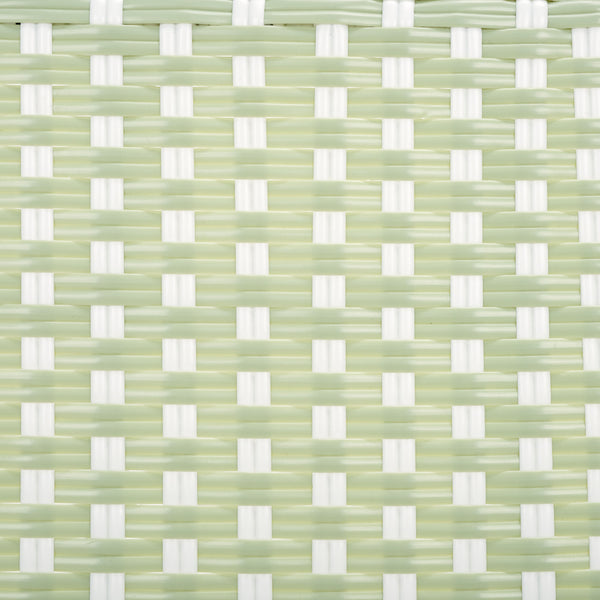 Safavieh Oliver Bistro Chair Set Of 2 - Stylish Green & White Outdoor Seating For Garden & Patio Use Green ,White 75% Aluminum 25% Plastic Wicker Pat4045a-set2