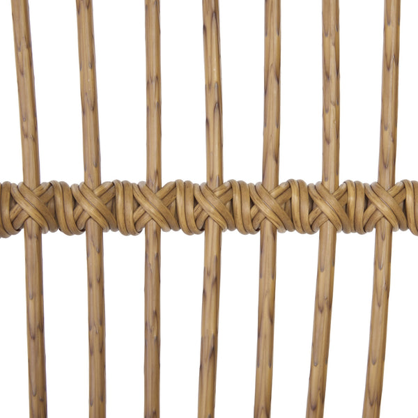 Safavieh Bora Armchair Set Of 2 - Elegant Natural Frame & Bamboo Seats For Luxurious Outdoor Comfort Natural 75% Aluminum 25% Plastic Wicker Pat4046a-set2