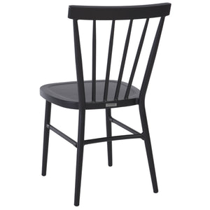 Safavieh Core Spindle Chair Set Of 2 - Elevate Your Outdoor Space With Sleek Design And Durability Today! Black 75% Aluminum 25% Plastic Wicker Pat4047a-set2