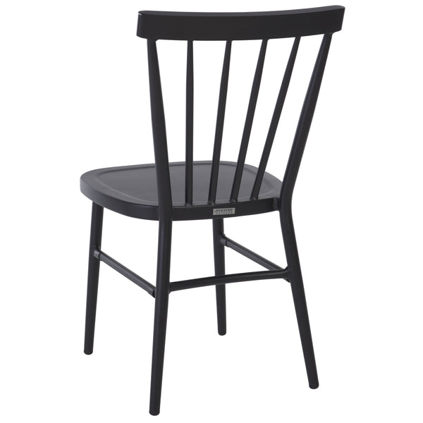 Safavieh Core Spindle Chair Set Of 2 - Elevate Your Outdoor Space With Sleek Design And Durability Today! Black 75% Aluminum 25% Plastic Wicker Pat4047a-set2