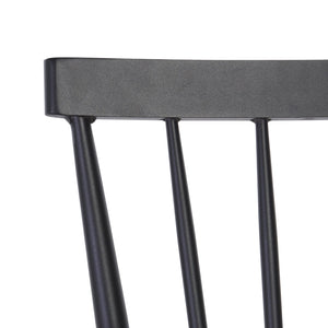 Safavieh Core Spindle Chair Set Of 2 - Elevate Your Outdoor Space With Sleek Design And Durability Today! Black 75% Aluminum 25% Plastic Wicker Pat4047a-set2