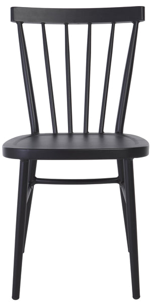 Safavieh Core Spindle Chair Set Of 2 - Elevate Your Outdoor Space With Sleek Design And Durability Today! Black 75% Aluminum 25% Plastic Wicker Pat4047a-set2