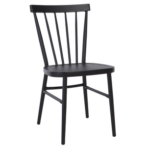 Safavieh Core Spindle Chair Set Of 2 - Elevate Your Outdoor Space With Sleek Design And Durability Today! Black 75% Aluminum 25% Plastic Wicker Pat4047a-set2