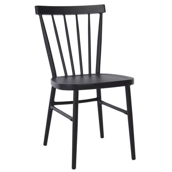 Safavieh Core Spindle Chair Set Of 2 - Elevate Your Outdoor Space With Sleek Design And Durability Today! Black 75% Aluminum 25% Plastic Wicker Pat4047a-set2