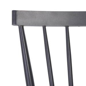 Safavieh Core Spindle Chair Set Of 2 - Elevate Your Outdoor Space With Sleek Design And Durability Today! Grey 75% Aluminum 25% Plastic Wicker Pat4047b-set2