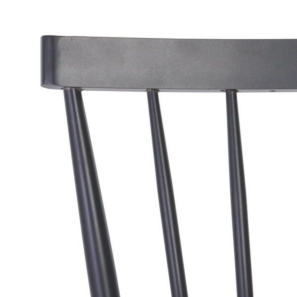 Safavieh Core Spindle Chair Set Of 2 - Elevate Your Outdoor Space With Sleek Design And Durability Today! Grey 75% Aluminum 25% Plastic Wicker Pat4047b-set2