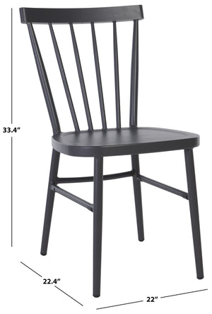 Safavieh Core Spindle Chair Set Of 2 - Elevate Your Outdoor Space With Sleek Design And Durability Today! Grey 75% Aluminum 25% Plastic Wicker Pat4047b-set2