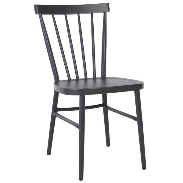 Safavieh Core Spindle Chair Set Of 2 - Elevate Your Outdoor Space With Sleek Design And Durability Today! Grey 75% Aluminum 25% Plastic Wicker Pat4047b-set2