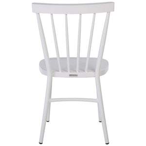 Safavieh Core Spindle Chair Set Of 2 - Elevate Your Outdoor Space With Sleek Design And Durability Today! White 75% Aluminum 25% Plastic Wicker Pat4047c-set2