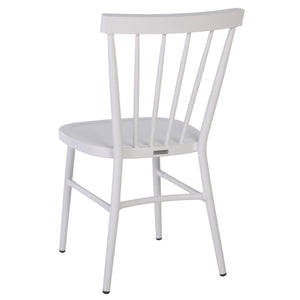 Safavieh Core Spindle Chair Set Of 2 - Elevate Your Outdoor Space With Sleek Design And Durability Today! White 75% Aluminum 25% Plastic Wicker Pat4047c-set2