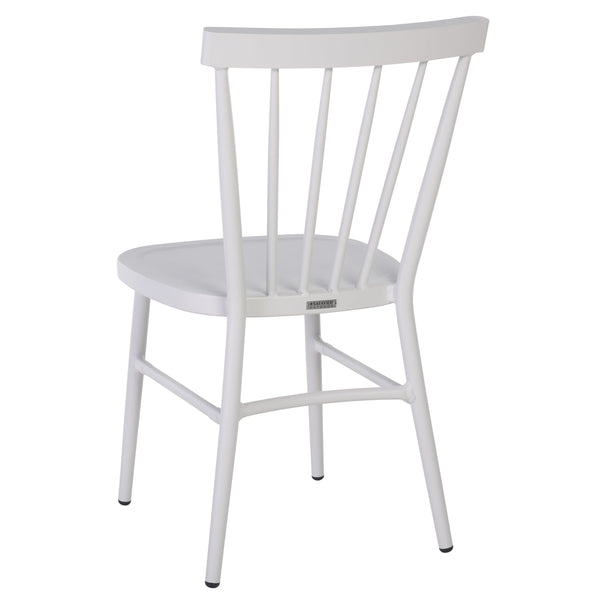Safavieh Core Spindle Chair Set Of 2 - Elevate Your Outdoor Space With Sleek Design And Durability Today! White 75% Aluminum 25% Plastic Wicker Pat4047c-set2
