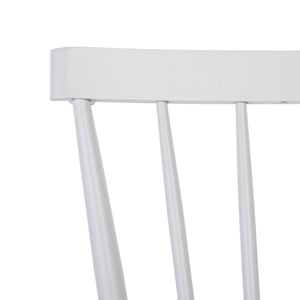Safavieh Core Spindle Chair Set Of 2 - Elevate Your Outdoor Space With Sleek Design And Durability Today! White 75% Aluminum 25% Plastic Wicker Pat4047c-set2