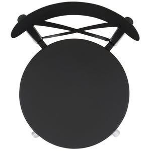 Safavieh Core Cross Back Chair Set Of 2 – Stylish, Durable Outdoor Seating For Elegant Patio Decor Black 75% Aluminum 25% Plastic Wicker Pat4048a-set2