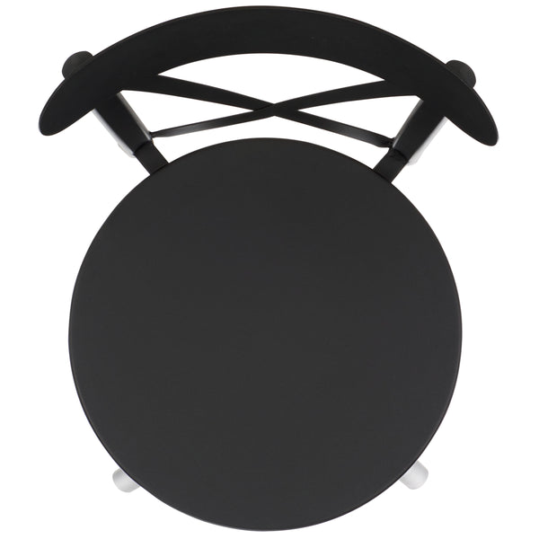 Safavieh Core Cross Back Chair Set Of 2 – Stylish, Durable Outdoor Seating For Elegant Patio Decor Black 75% Aluminum 25% Plastic Wicker Pat4048a-set2