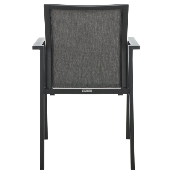 Safavieh DEXTER Armchair Set of 2 - Stylish, Durable Seating for Indoor and Outdoor Spaces, Modern Design Black PAT4049A-SET2