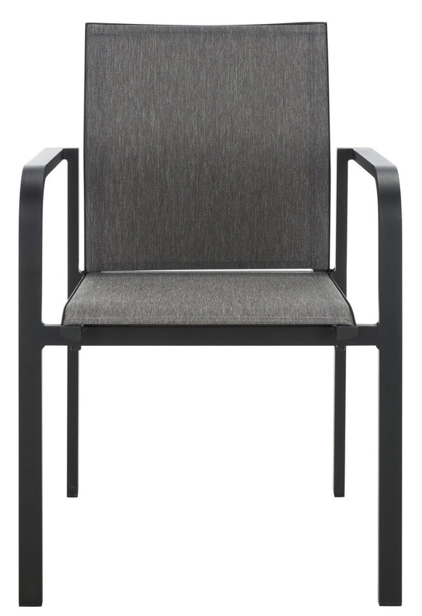 Safavieh DEXTER Armchair Set of 2 - Stylish, Durable Seating for Indoor and Outdoor Spaces, Modern Design Black PAT4049A-SET2