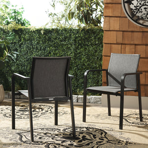 Safavieh Dexter Armchair Set Of 2 - Modern Outdoor Seating For Stylish Comfort And Durability In Any Space Black 75% Aluminum 25% Plastic Wicker Pat4049a-set2