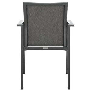 Safavieh DEXTER Armchair Set of 2 - Stylish, Durable Seating for Indoor and Outdoor Spaces, Modern Design Grey PAT4049B-SET2